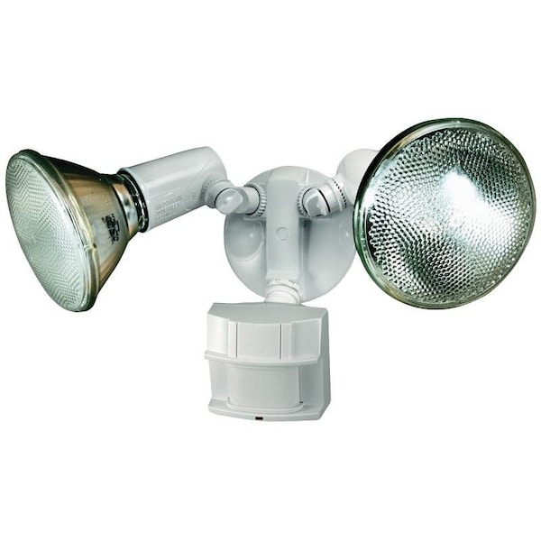 HeathZenith Motion Activated Security Light, 120 V, 300 W, 2Lamp